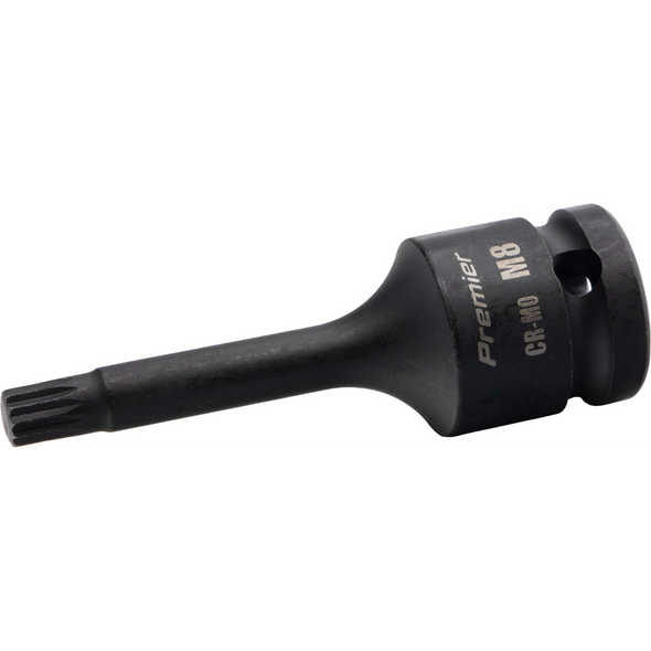 Sealey 1/2"Dr Impact Spline Socket Bit M8