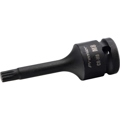 Sealey 1/2"Dr Impact Spline Socket Bit M8