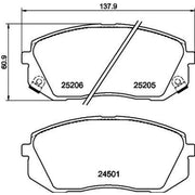 Mintex Front Brake Pad Set MDB4060