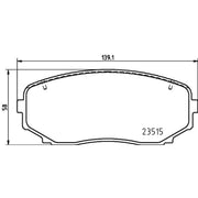 DON Front Brake Pad Set PCP1777