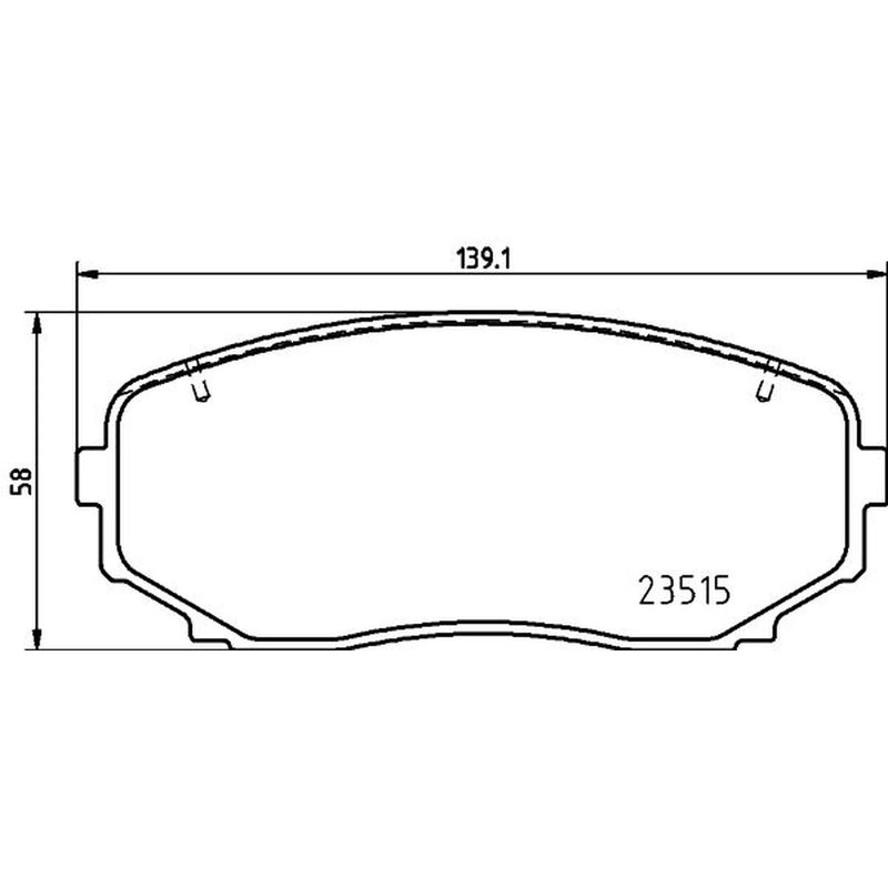 DON Front Brake Pad Set PCP1777
