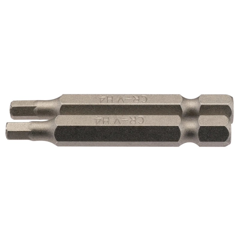 Draper Hexagonal Insert Bit 1/4" Hex, 50mm Long - Multi-Length Options