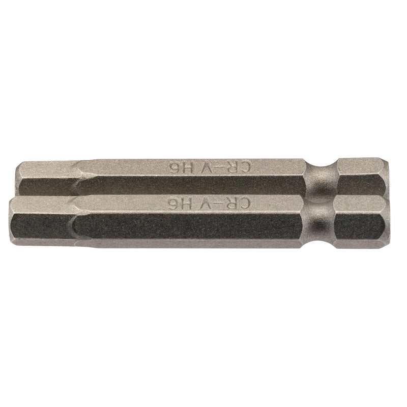 Draper Hexagonal Insert Bit 1/4" Hex, 50mm Long - Multi-Length Options