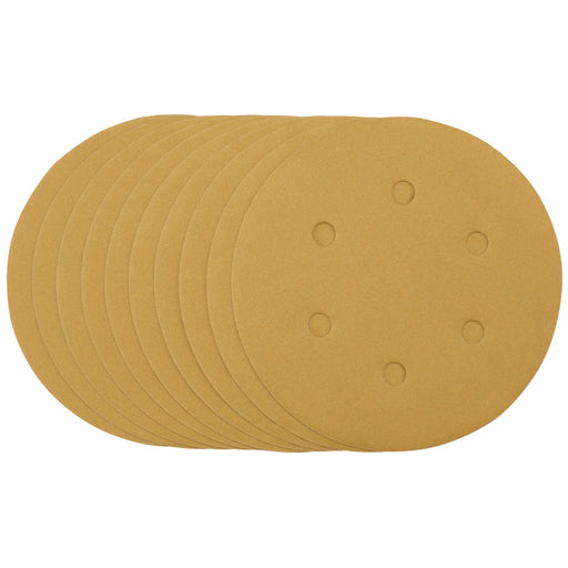 Draper Gold Sanding Discs 150mm 320 Grit Pack of 10
