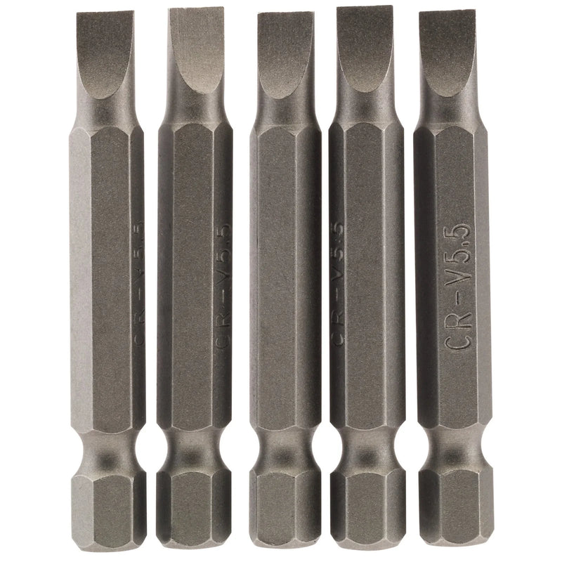 Draper Plain Slot Insert Bit, 1/4" Hex, 50mm Length Variations