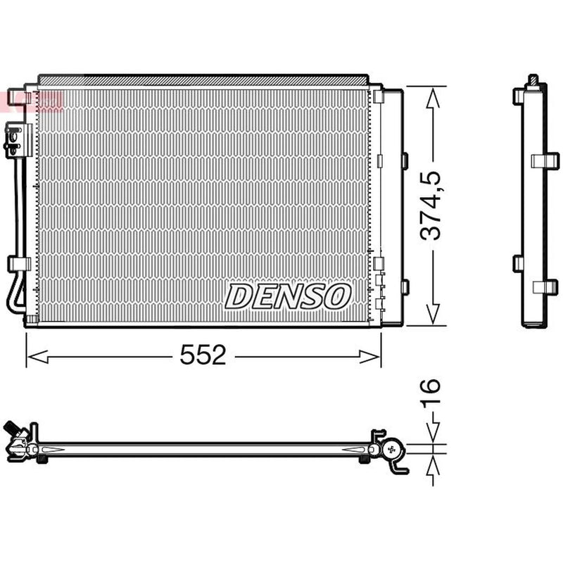 Denso Air Conditioning Condenser DCN41017