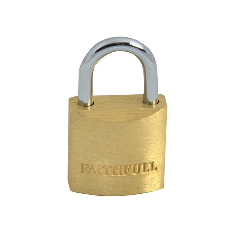 Faithfull Brass Padlock 3 Keys 20-50mm