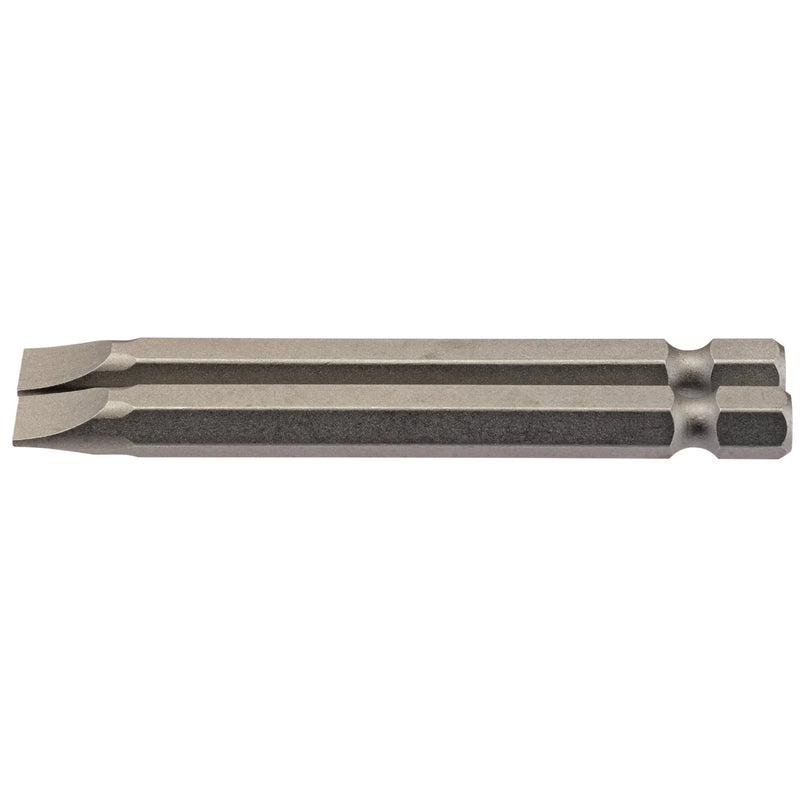 Draper Plain Slot Insert Bit - 1/4" Hex, 75mm Length (Pack of 2)