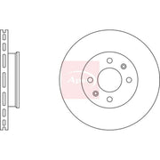 Apec 2 x Vented Front Brake Discs DSK2412