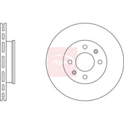 Apec 2 x Vented Front Brake Discs DSK2412