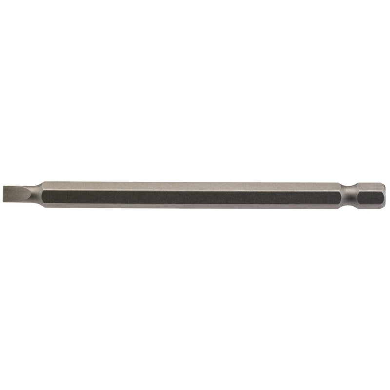 Draper Plain Slot Insert Bit, 1/4" Hex, 100mm Long - Various Sizes