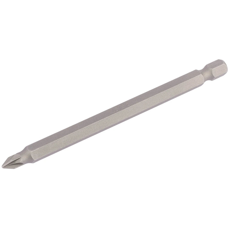 Draper PZ Type Insert Bit, 1/4" Hex, Long, Pack of 1