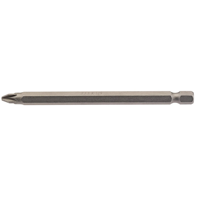 Draper PZ Type Insert Bit, 1/4" Hex, Long, Pack of 1
