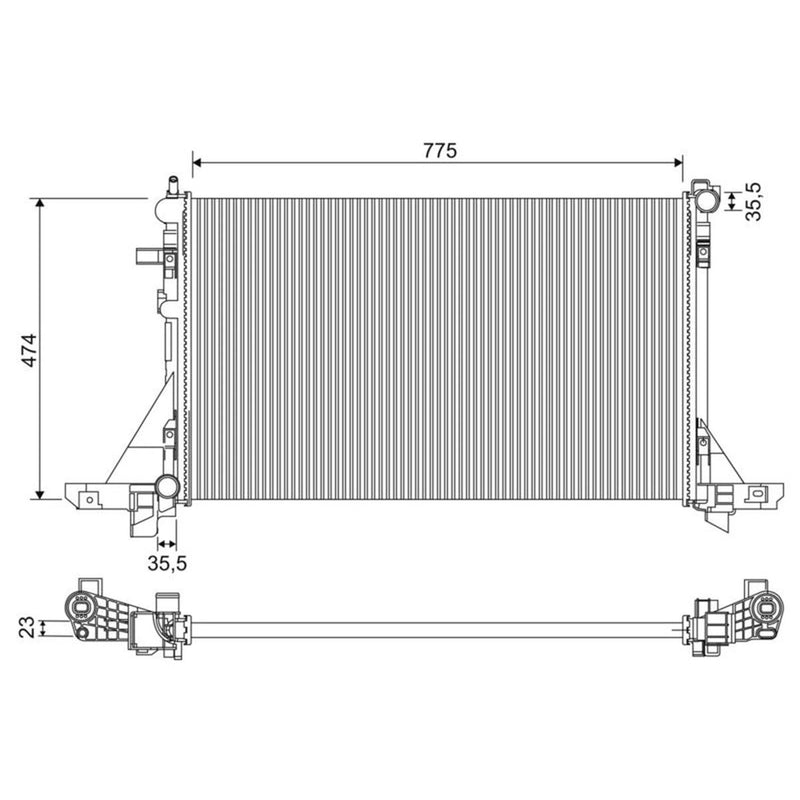 Valeo Engine Radiator 701953