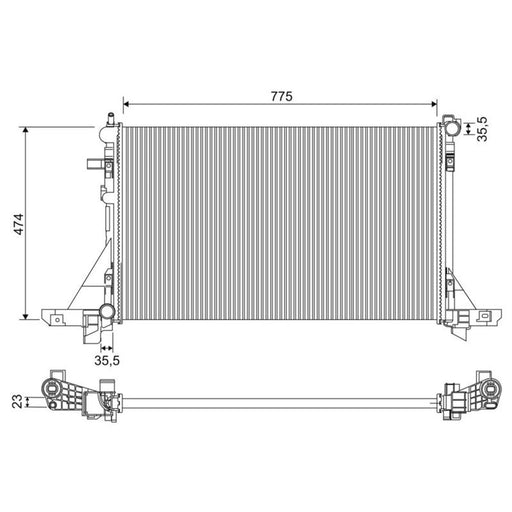Valeo Engine Radiator 701953