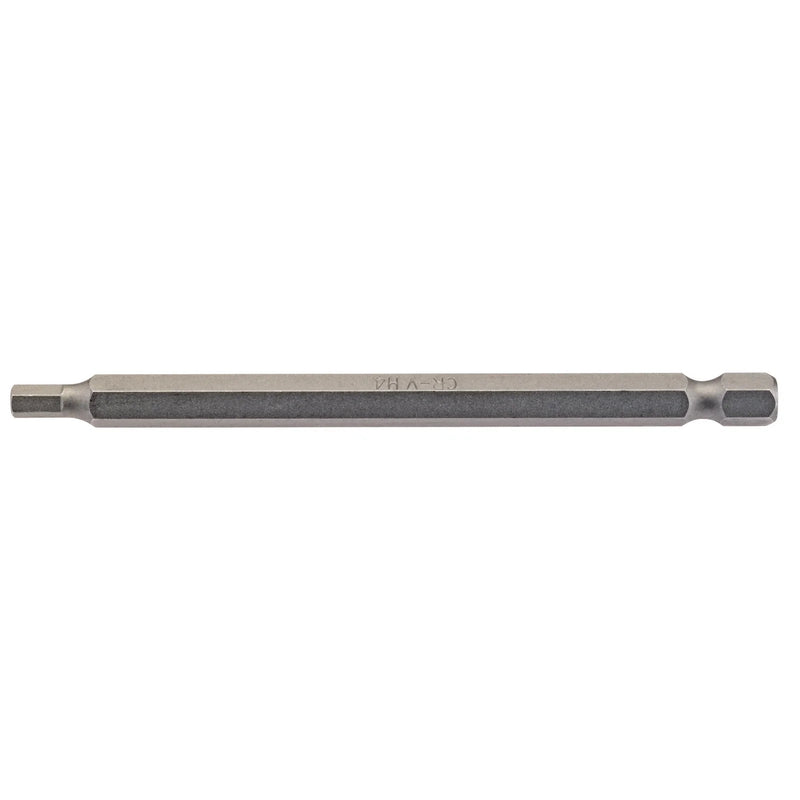 Draper Hexagonal Insert Bit, 1/4" Hex, 100mm Long - Multiple Lengths