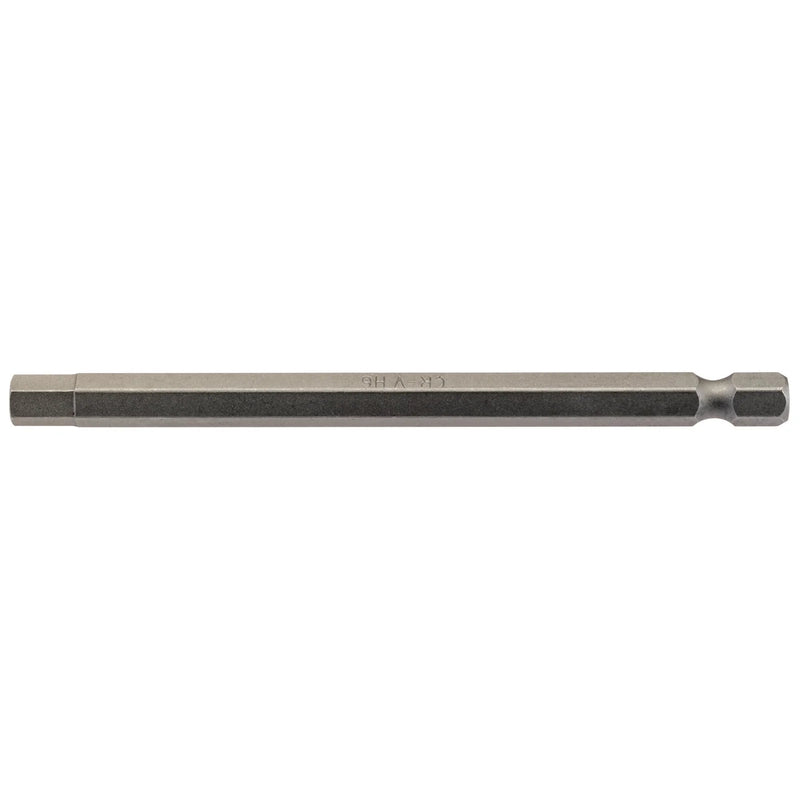 Draper Hexagonal Insert Bit, 1/4" Hex, 100mm Long - Multiple Lengths