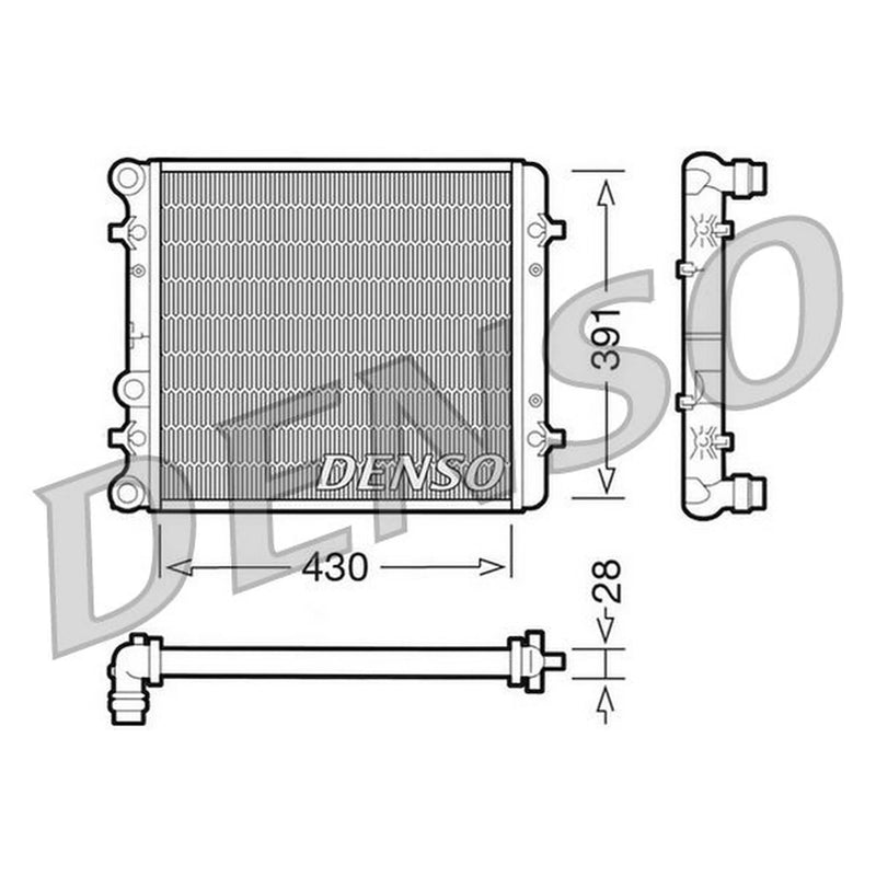 Denso Engine Radiator DRM32002