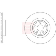 Apec 2 x Vented Front Brake Discs DSK3376