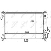 NRF Engine Radiator 59054