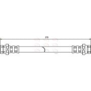 Apec Brake Hydraulic Hose Line Rear HOS3097