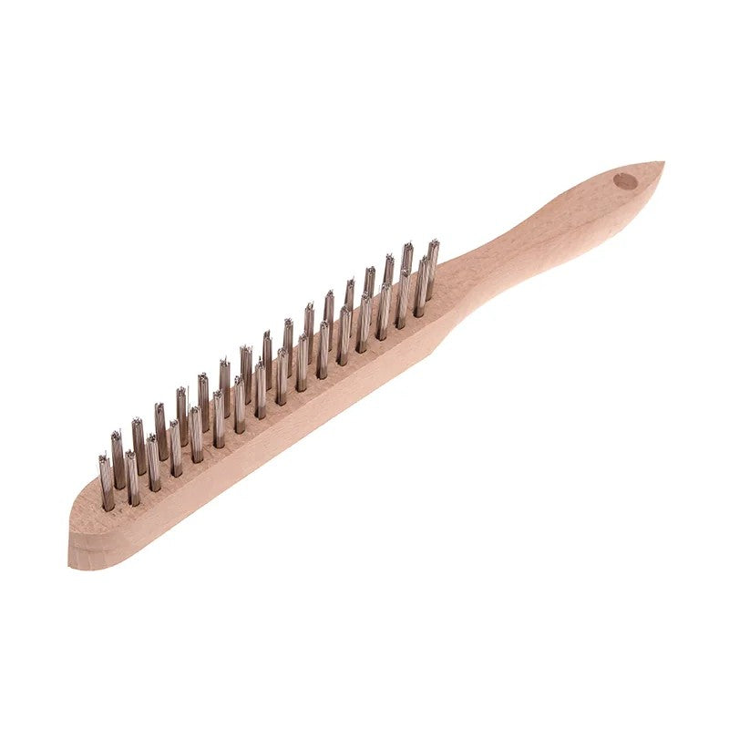 Faithfull 680/S2 Heavy-Duty Stainless Steel Scratch Brush - 2 Row - FAI680S2