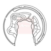 Apec Brake Disc Splash Guard Rear Right ASG1138