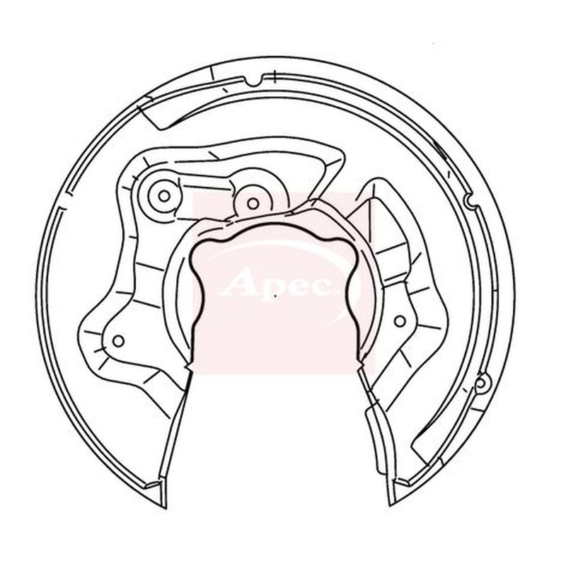Apec Brake Disc Splash Guard Rear Right ASG1138