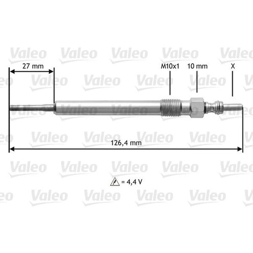 Valeo Diesel Engine Glow Plug 345183
