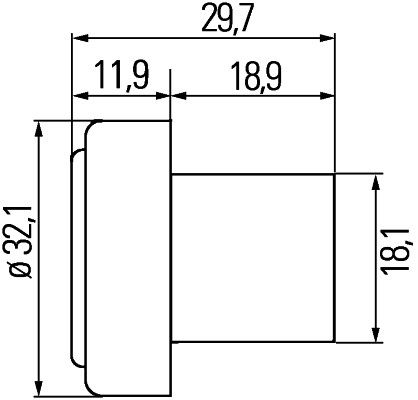 Hella 2PF 340 825-057 Position Light