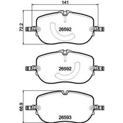 Mintex Front Brake Pad Set MDB3514