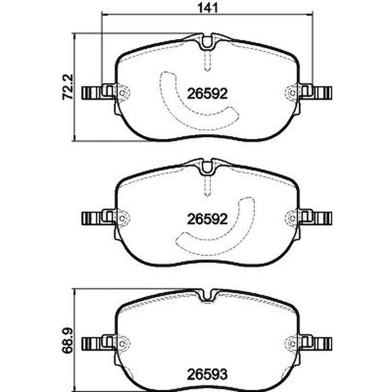 Mintex Front Brake Pad Set MDB3514