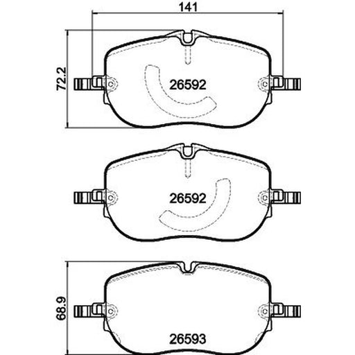Mintex Front Brake Pad Set MDB3514