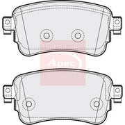 Apec Rear Brake Pad Set PAD2182