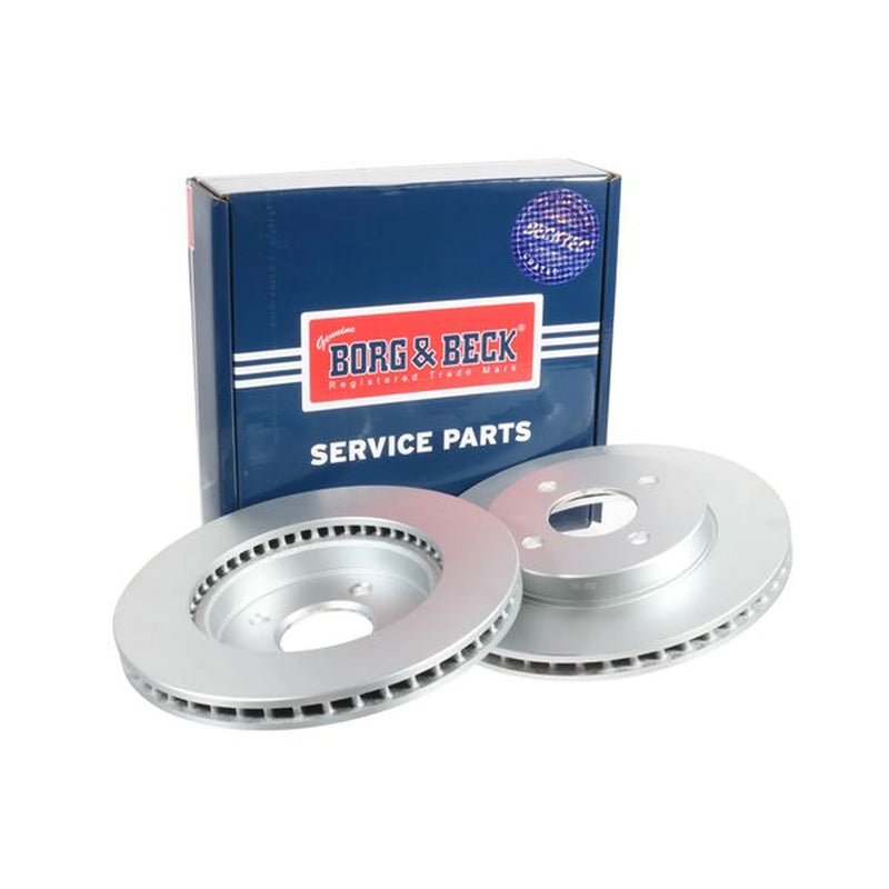 Borg & Beck 2 x Vented Front Brake Discs BBD6349