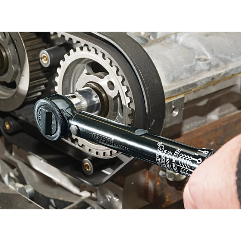 Draper Ratchet Torque Wrench 3/8" Sq. Dr. 10-80Nm