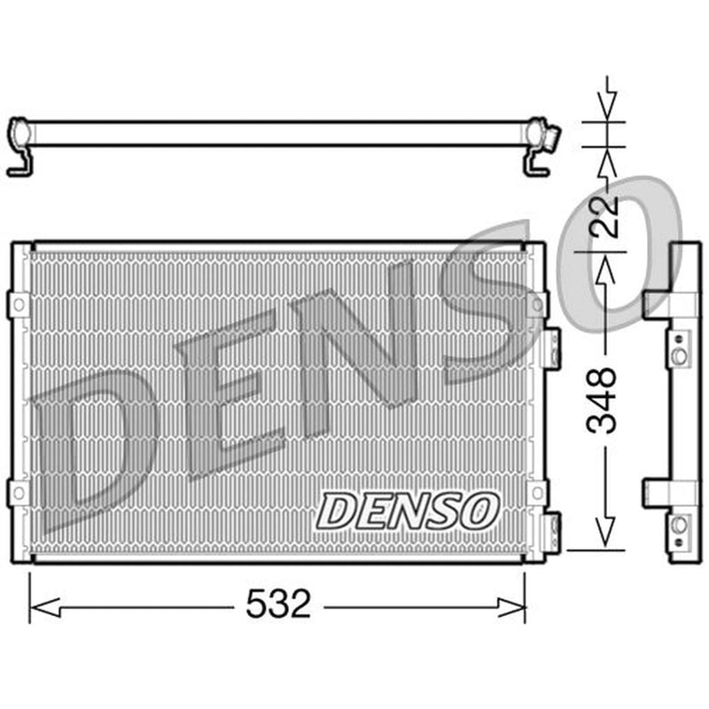 Denso Air Conditioning Condenser DCN06002