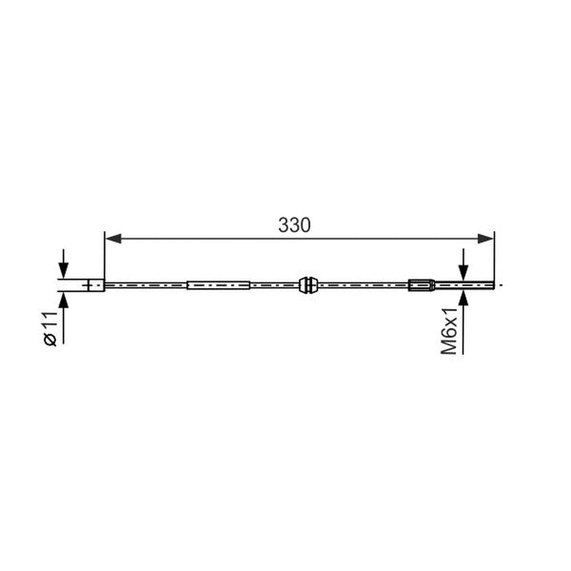 Bosch Handbrake Cable Front 1 987 477 667