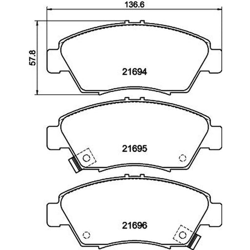 Mintex Front Brake Pad Set MDB1610