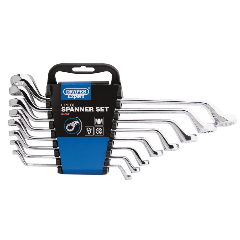 Draper Expert HI-TORQ® Deep Offset Metric Ring Spanner Set 8 Piece