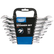 Draper Expert Spanner Set 8 Piece Metric Double Open Ended