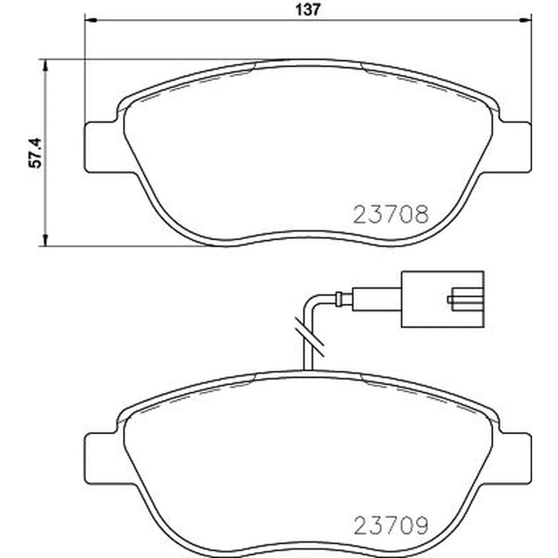 DON Front Brake Pad Set PCP1224