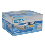 Rapid 36/14 14mm DP x 5m White Staples (Box 1000 x 5) - 11886911