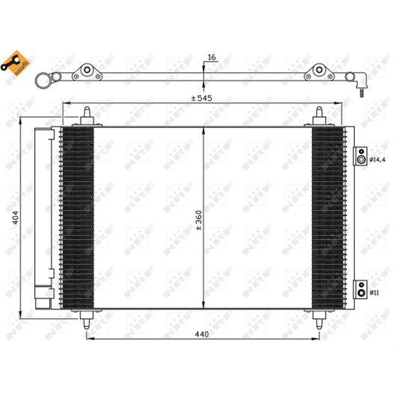 NRF Air Conditioning Condenser 35844
