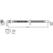 Juratek Brake Hydraulic Hose Line Front Right JBH1282R