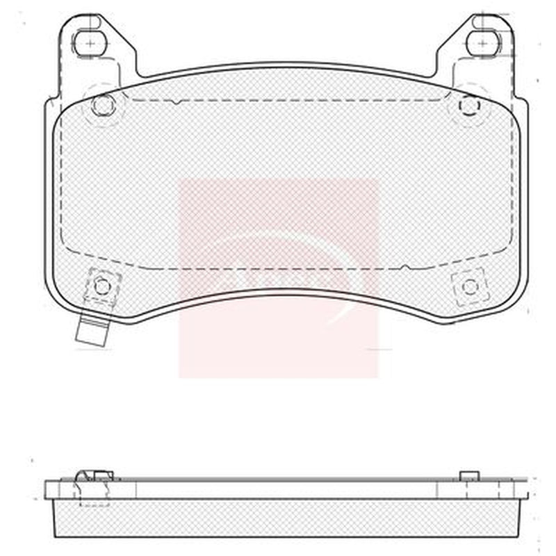 Apec Front Brake Pad Set PAD2496