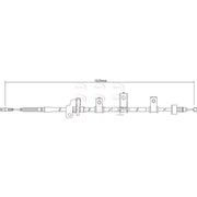 Apec Handbrake Cable Left Rear CAB1255
