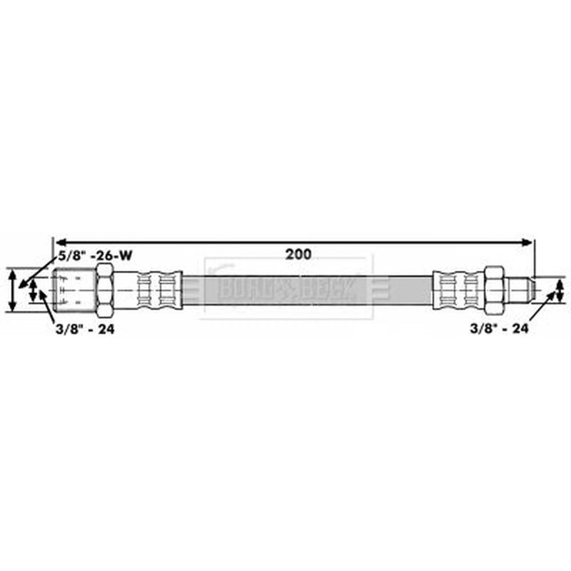 Borg & Beck Clutch Hydraulic Hose Pipe BBH6541