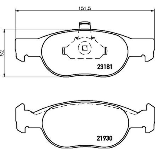 DON Front Brake Pad Set PCP1454