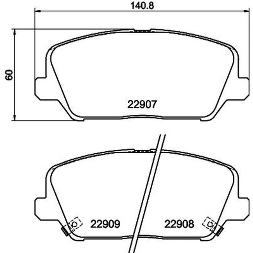 Mintex Front Brake Pad Set MDB4439